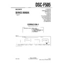 Sony DSC-F505 (serv.man6) Service Manual