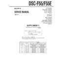 Sony DSC-F55, DSC-F55E (serv.man3) Service Manual