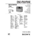 Sony DSC-F55, DSC-F55E Service Manual