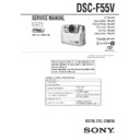 dsc-f55v service manual