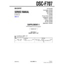 Sony DSC-F707 (serv.man6) Service Manual