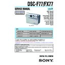 dsc-f77, dsc-f77a, dsc-fx77 service manual