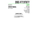 Sony DSC-F77, DSC-FX77 (serv.man10) Service Manual