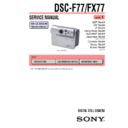 dsc-f77, dsc-fx77 (serv.man2) service manual