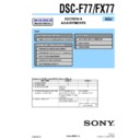 dsc-f77, dsc-fx77 (serv.man3) service manual