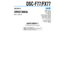 Sony DSC-F77, DSC-FX77 (serv.man4) Service Manual
