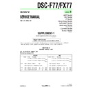 Sony DSC-F77, DSC-FX77 (serv.man5) Service Manual