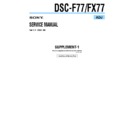 Sony DSC-F77, DSC-FX77 (serv.man7) Service Manual