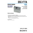 dsc-f77a service manual