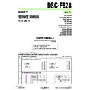 Sony DSC-F828 (serv.man9) Service Manual