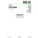 Sony DSC-G1 (serv.man9) Service Manual