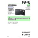 Sony DSC-G3 Service Manual