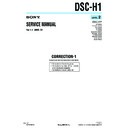 Sony DSC-H1 (serv.man10) Service Manual