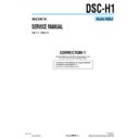 Sony DSC-H1 (serv.man12) Service Manual