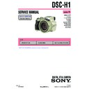 Sony DSC-H1 (serv.man3) Service Manual