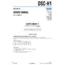 Sony DSC-H1 (serv.man5) Service Manual