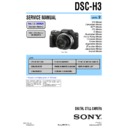 Sony DSC-H3 (serv.man2) Service Manual