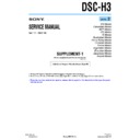 Sony DSC-H3 (serv.man5) Service Manual