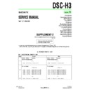Sony DSC-H3 (serv.man8) Service Manual