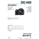 Sony DSC-H400 Service Manual
