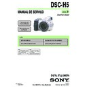 Sony DSC-H5 (serv.man11) Service Manual