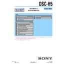 Sony DSC-H5 (serv.man3) Service Manual