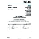 Sony DSC-H5 (serv.man5) Service Manual