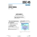 Sony DSC-H5 (serv.man7) Service Manual