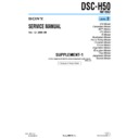 Sony DSC-H50 (serv.man4) Service Manual
