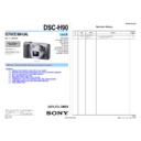 Sony DSC-H90 (serv.man2) Service Manual