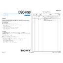 Sony DSC-H90 (serv.man3) Service Manual