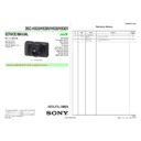 Sony DSC-HX20, DSC-HX20V, DSC-HX30, DSC-HX30V Service Manual