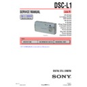 Sony DSC-L1 (serv.man3) Service Manual