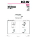 Sony DSC-M2 (serv.man4) Service Manual