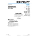 Sony DSC-P10, DSC-P12 (serv.man15) Service Manual