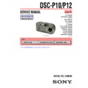 Sony DSC-P10, DSC-P12 (serv.man3) Service Manual