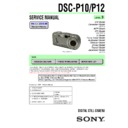 Sony DSC-P10, DSC-P12 Service Manual
