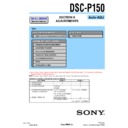 Sony DSC-P150 (serv.man4) Service Manual
