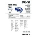 Sony DSC-P20 (serv.man2) Service Manual