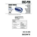 Sony DSC-P20 Service Manual