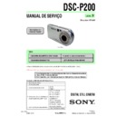 Sony DSC-P200 (serv.man15) Service Manual