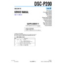 Sony DSC-P200 (serv.man6) Service Manual