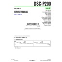Sony DSC-P200 (serv.man7) Service Manual