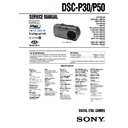 Sony DSC-P30, DSC-P50 (serv.man2) Service Manual