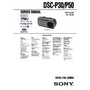 Sony DSC-P30, DSC-P50 (serv.man4) Service Manual