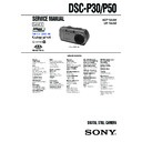 Sony DSC-P30, DSC-P50 (serv.man5) Service Manual