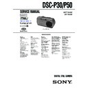 Sony DSC-P30, DSC-P50 (serv.man6) Service Manual