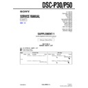 Sony DSC-P30, DSC-P50 (serv.man7) Service Manual