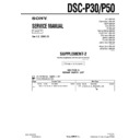 Sony DSC-P30, DSC-P50 (serv.man9) Service Manual