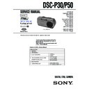 Sony DSC-P30, DSC-P50 Service Manual